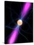 Illustration of a Pulsar-Stocktrek Images-Stretched Canvas