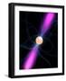 Illustration of a Pulsar-Stocktrek Images-Framed Photographic Print