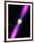 Illustration of a Pulsar-Stocktrek Images-Framed Photographic Print