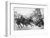 Illustration of a Roman Chariot Race-Bettmann-Framed Photographic Print