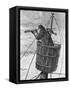 Illustration of a Sailor in Crows Nest-null-Framed Stretched Canvas