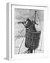 Illustration of a Sailor in Crows Nest-null-Framed Giclee Print