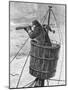 Illustration of a Sailor in Crows Nest-null-Mounted Giclee Print