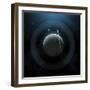 Illustration of a Simple Planet and its Ring System-Stocktrek Images-Framed Photographic Print