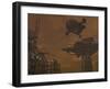 Illustration of a Spacecraft and Astronauts at a Mining Site on Saturn's Moon Titan-Stocktrek Images-Framed Photographic Print