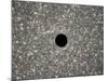 Illustration of a Supermassive Black Hole in the Middle of a Dense Galaxy-null-Mounted Art Print