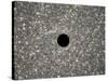 Illustration of a Supermassive Black Hole in the Middle of a Dense Galaxy-null-Stretched Canvas