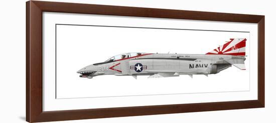 Illustration of a U.S. Navy F-4N Phantom Ii-Stocktrek Images-Framed Art Print