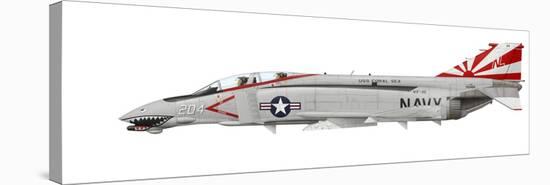 Illustration of a U.S. Navy F-4N Phantom Ii-Stocktrek Images-Stretched Canvas