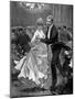 Illustration of a Victorian Era Couple Dancing at a Ball-null-Mounted Photographic Print