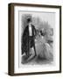 Illustration of a Woman Begging on Her Knees-Paul Hiriat-Framed Giclee Print