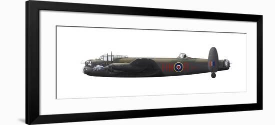 Illustration of a World War II Era Avro Lancaster Bomber-Stocktrek Images-Framed Photographic Print