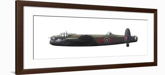 Illustration of a World War II Era Avro Lancaster Bomber-Stocktrek Images-Framed Photographic Print