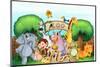 Illustration of a Zoo and the Animals in a Beautiful Nature-interactimages-Mounted Photographic Print