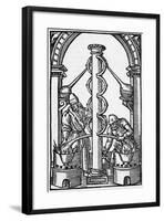 Illustration of Alchemists at Work-null-Framed Giclee Print