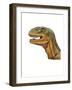 Illustration of Allosaurus, Close Up of Head-null-Framed Giclee Print