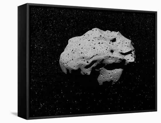 Illustration of an Asteroid in Outer Space-null-Framed Stretched Canvas