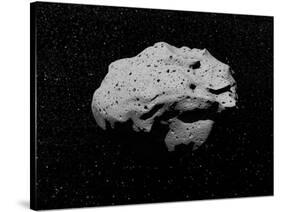 Illustration of an Asteroid in Outer Space-null-Stretched Canvas