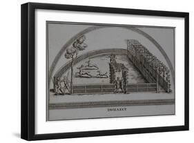 Illustration of an Enclosure for Stag Hunting-Pietro Santo Bartoli-Framed Giclee Print