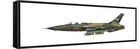 Illustration of an F-105F Thunderchief Fighter-Bomber-Stocktrek Images-Framed Stretched Canvas
