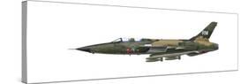 Illustration of an F-105F Thunderchief Fighter-Bomber-Stocktrek Images-Stretched Canvas