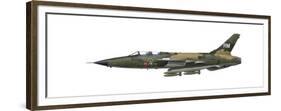 Illustration of an F-105F Thunderchief Fighter-Bomber-Stocktrek Images-Framed Premium Giclee Print