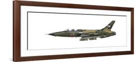 Illustration of an F-105F Thunderchief Fighter-Bomber-Stocktrek Images-Framed Premium Giclee Print