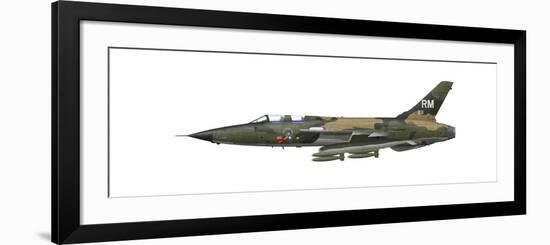 Illustration of an F-105F Thunderchief Fighter-Bomber-Stocktrek Images-Framed Premium Giclee Print