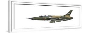 Illustration of an F-105F Thunderchief Fighter-Bomber-Stocktrek Images-Framed Premium Giclee Print