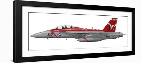 Illustration of an FA-18F Super Hornet Assigned to VFA-102-Stocktrek Images-Framed Art Print