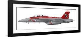 Illustration of an FA-18F Super Hornet Assigned to VFA-102-Stocktrek Images-Framed Art Print
