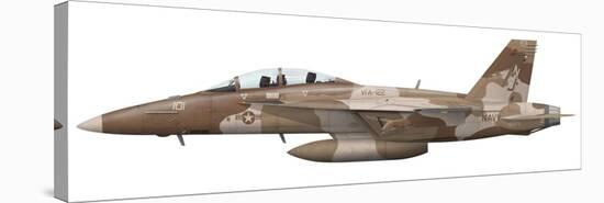 Illustration of an FA-18F Super Hornet-Stocktrek Images-Stretched Canvas