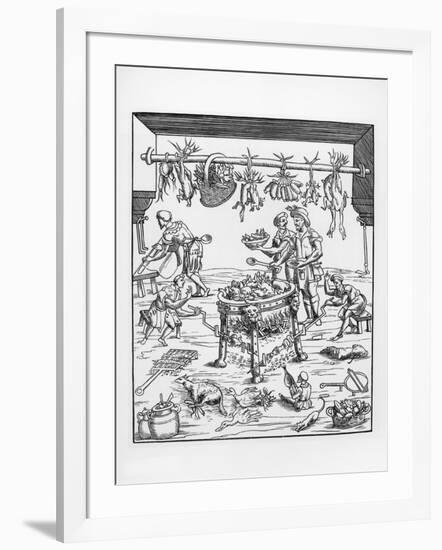 Illustration of an Italian Renaissance Kitchen-null-Framed Giclee Print