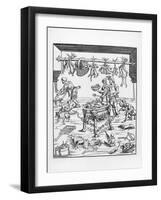 Illustration of an Italian Renaissance Kitchen-null-Framed Giclee Print