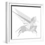 Illustration Of An Origami Pegasus-unkreatives-Framed Art Print