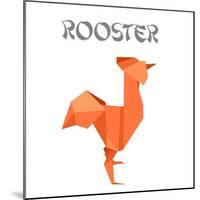 Illustration Of An Origami Rooster-unkreatives-Mounted Art Print