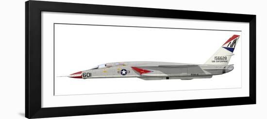 Illustration of an Ra-5C Vigilante Reconnaissance Aircraft-Stocktrek Images-Framed Art Print