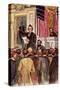 Illustration of Andrew Johnson Impeachment Trial-null-Stretched Canvas