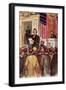 Illustration of Andrew Johnson Impeachment Trial-null-Framed Giclee Print