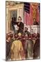 Illustration of Andrew Johnson Impeachment Trial-null-Mounted Giclee Print