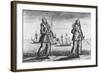 Illustration of Ann Bonney and Mary Read Dressed as Pirates-null-Framed Giclee Print