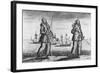 Illustration of Ann Bonney and Mary Read Dressed as Pirates-null-Framed Giclee Print