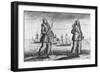 Illustration of Ann Bonney and Mary Read Dressed as Pirates-null-Framed Giclee Print