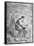 Illustration of Author Samuel Clemens from a Tramp Abroad, Also Known as Innocents Abroad-null-Framed Stretched Canvas