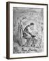 Illustration of Author Samuel Clemens from a Tramp Abroad, Also Known as Innocents Abroad-null-Framed Photographic Print