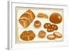 Illustration of Baked Goods and Bread Products. All Objects are Grouped. Eps8-Milovelen-Framed Art Print