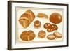 Illustration of Baked Goods and Bread Products. All Objects are Grouped. Eps8-Milovelen-Framed Art Print