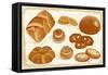 Illustration of Baked Goods and Bread Products. All Objects are Grouped. Eps8-Milovelen-Framed Stretched Canvas