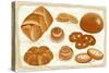 Illustration of Baked Goods and Bread Products. All Objects are Grouped. Eps8-Milovelen-Stretched Canvas