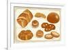 Illustration of Baked Goods and Bread Products. All Objects are Grouped. Eps8-Milovelen-Framed Art Print